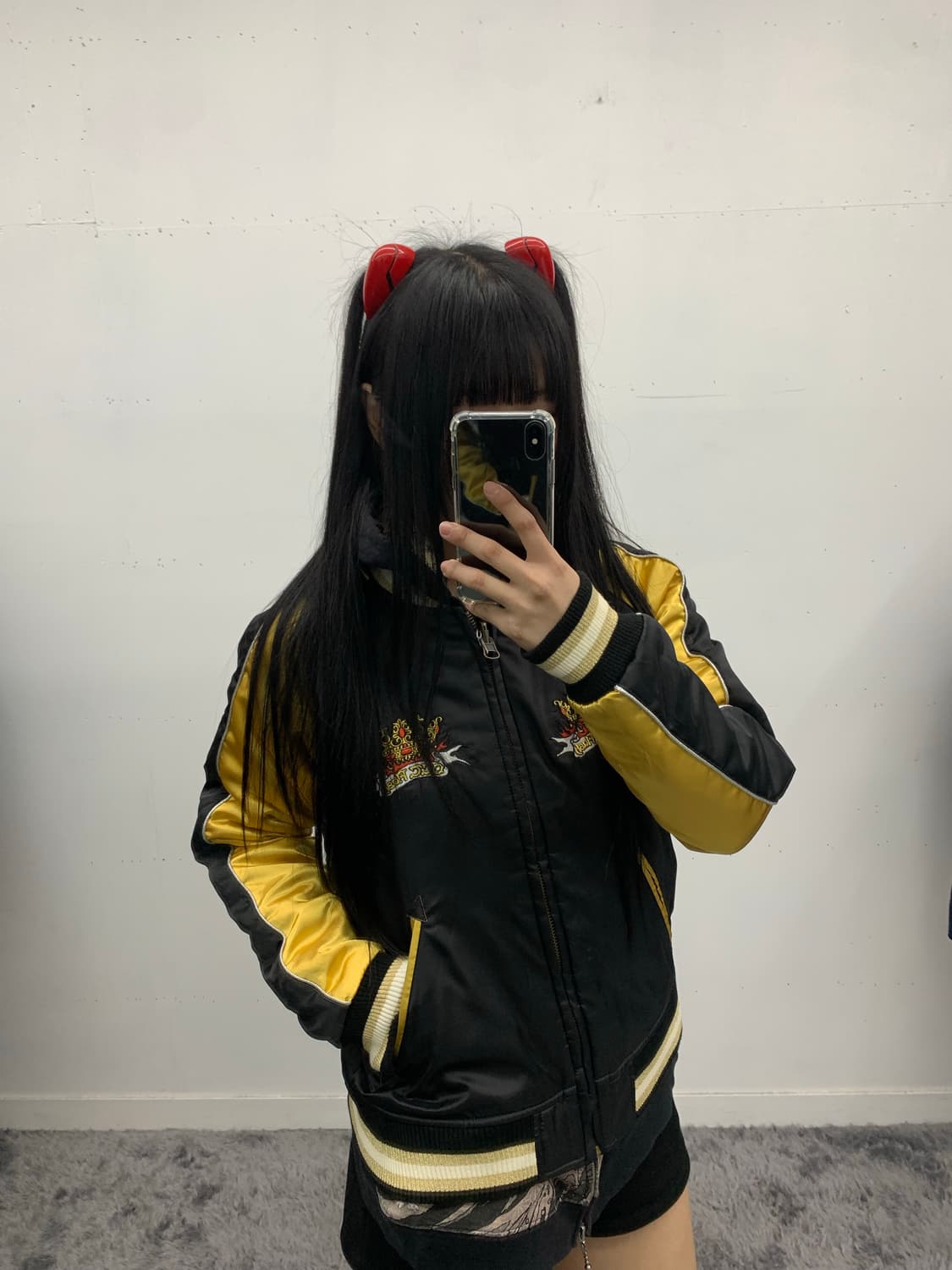 Dog flash 리버시블 벨벳 스카쟌  상품이미지2