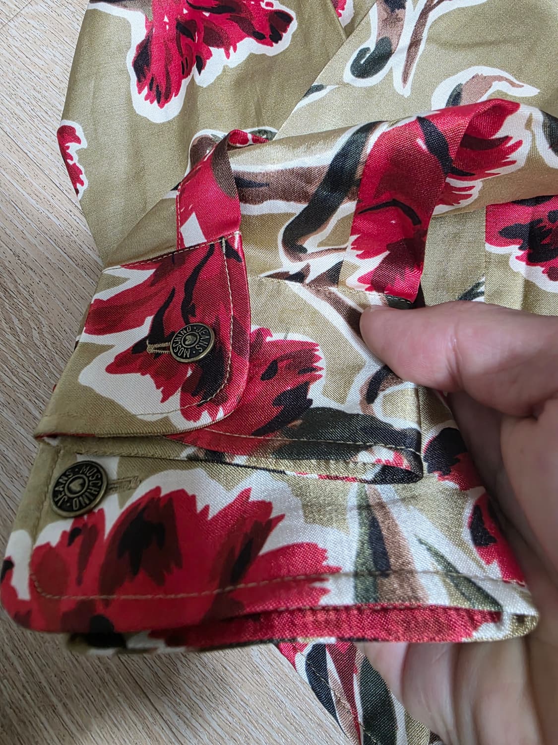 모스키노 진스 플라워 프린트 셔츠 상품이미지5