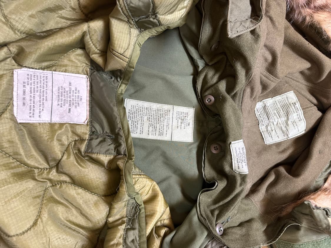 M65 Fishtail XS / 오리지널 (외피+내피+코요테 털 후드) 상품이미지3