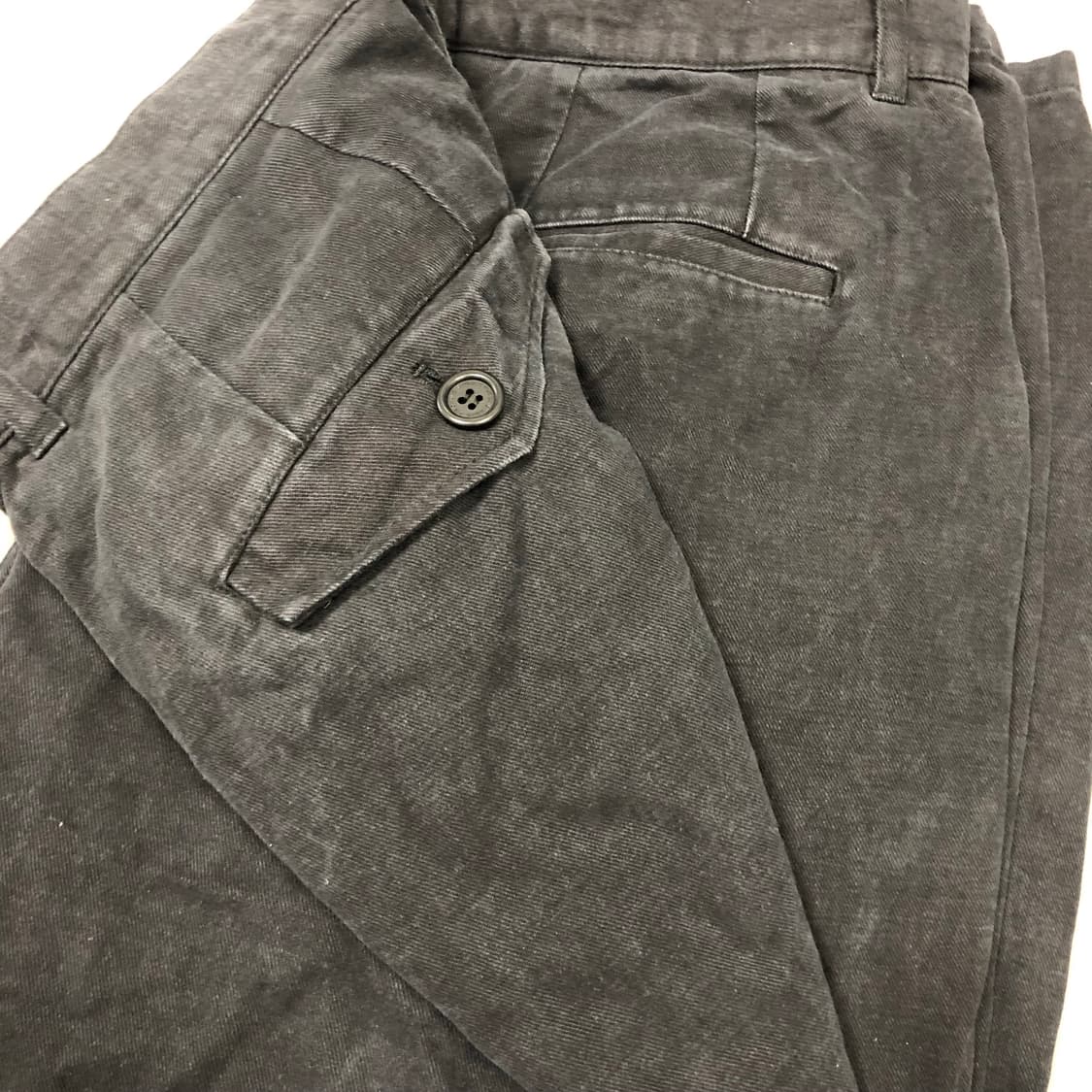 시도 코튼 워싱 빈티지 팬츠 블랙 3 사이즈 상품이미지3