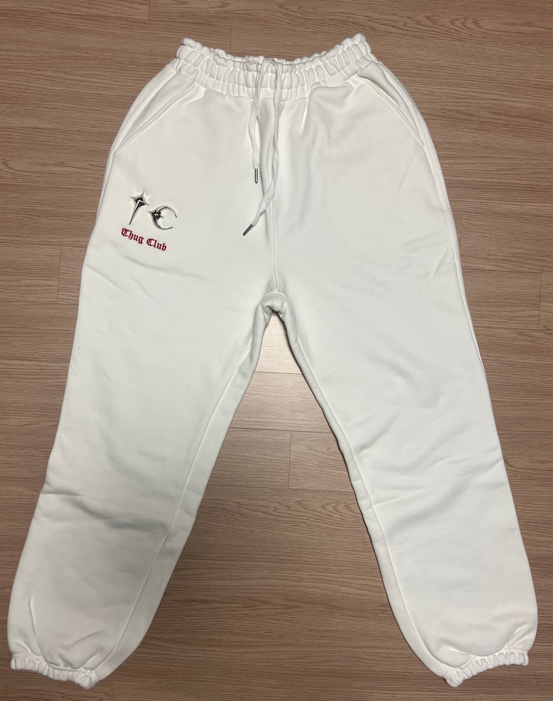 택만뗀 새상품) 떠그클럽 스웻팬츠 1사 화이트 | 해비 조거팬츠 상품이미지1