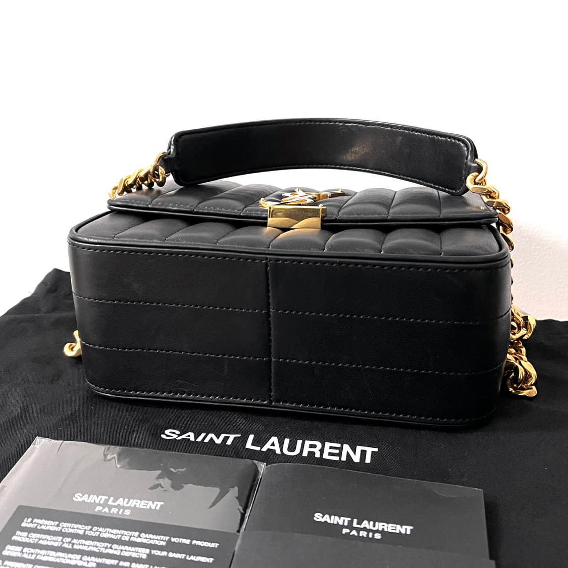 [A급/정품] 생로랑 비키 체인 크로스백 가방 블랙 상품이미지9