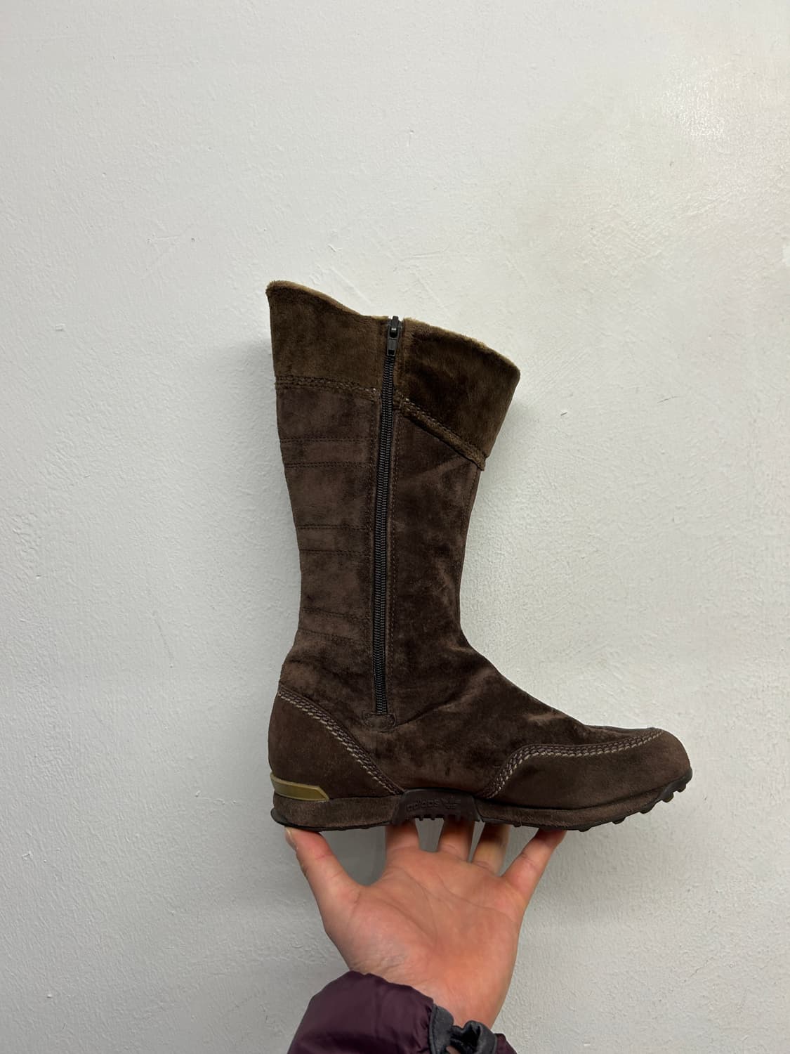 00s Y2K 아디다스 브라운 스웨이드부츠 235 상품이미지4