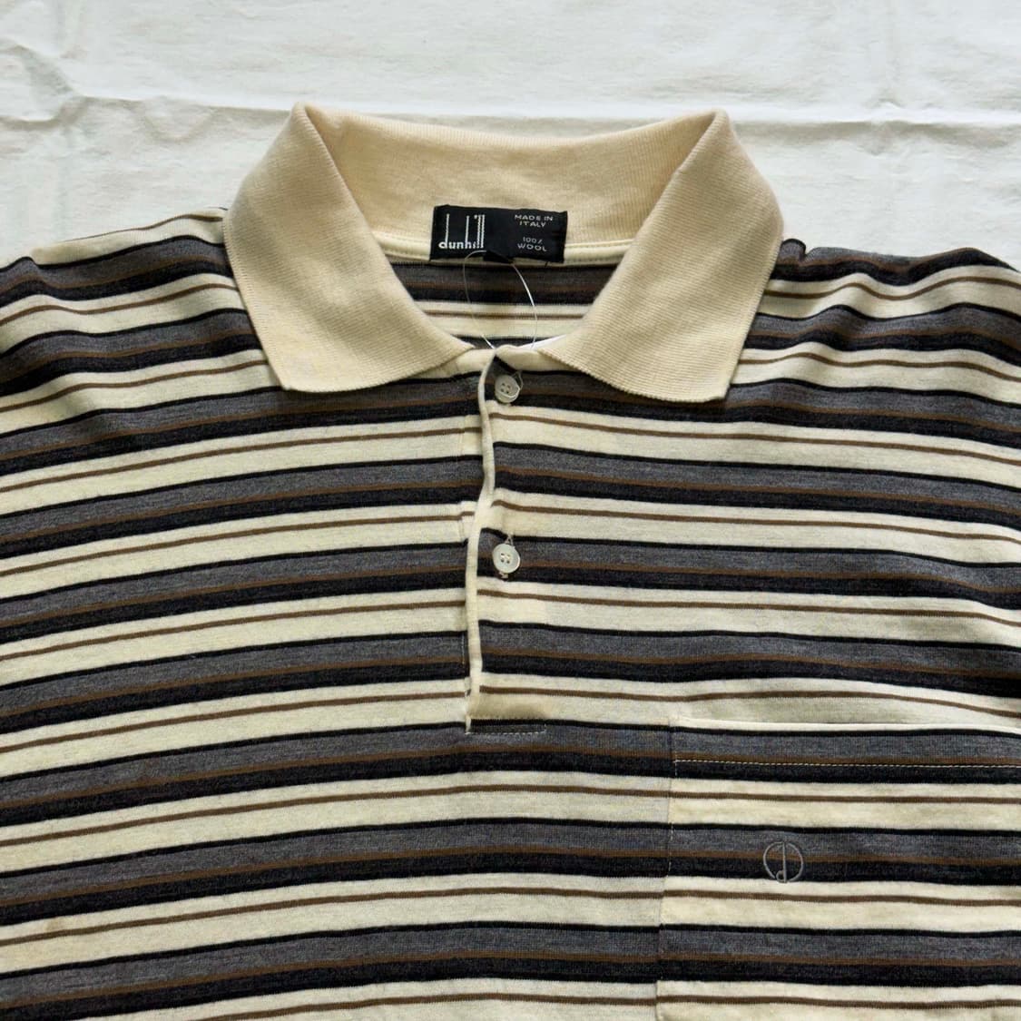 90s dunhill 울 스트라이프 긴팔 티셔츠 상품이미지2