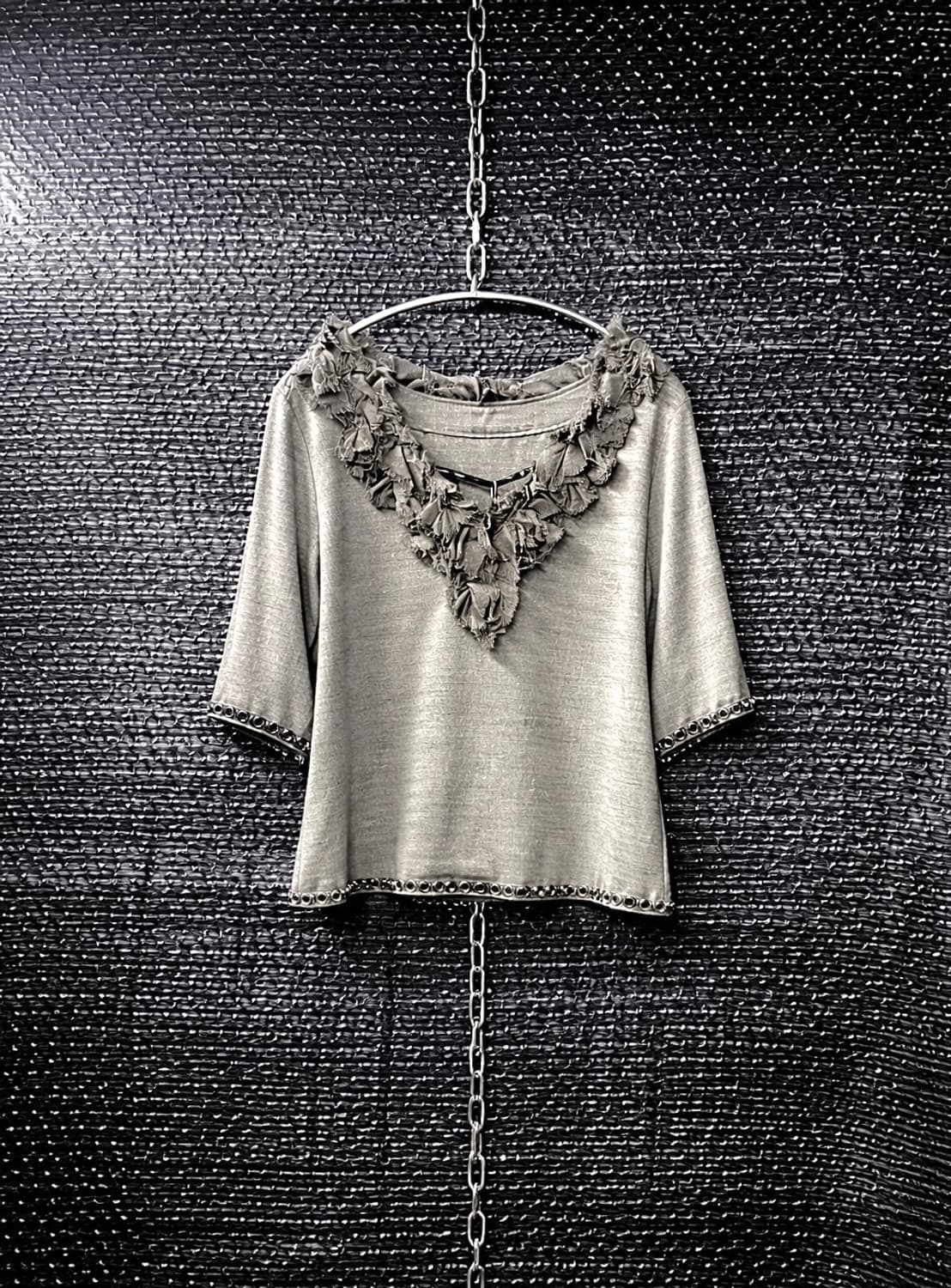 Cop.copine 프릴 블라우스 상품이미지1