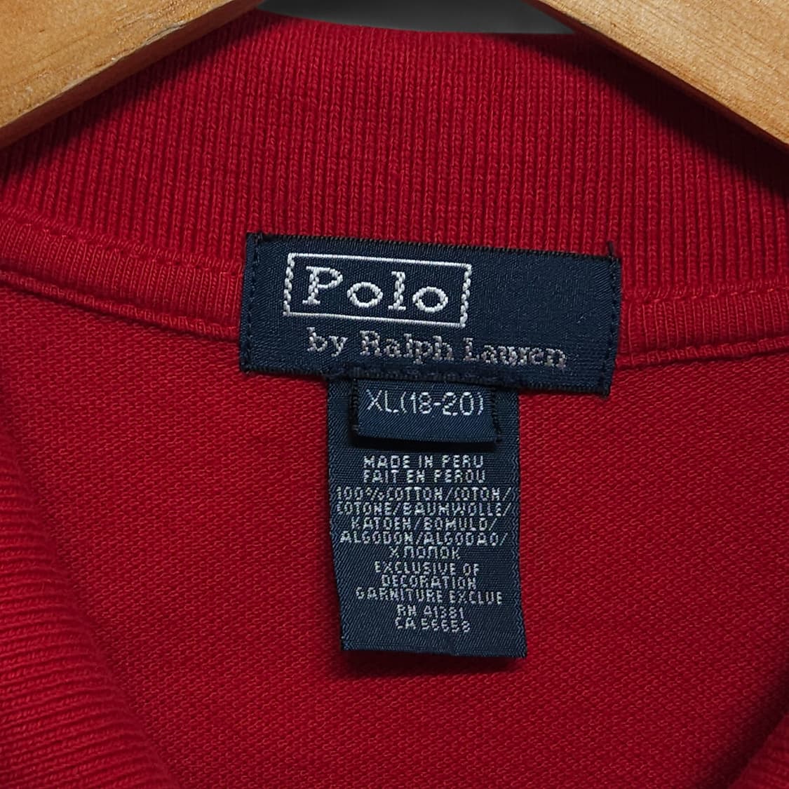 POLO 폴로 레드 반팔 카라티 남성95 상품이미지3
