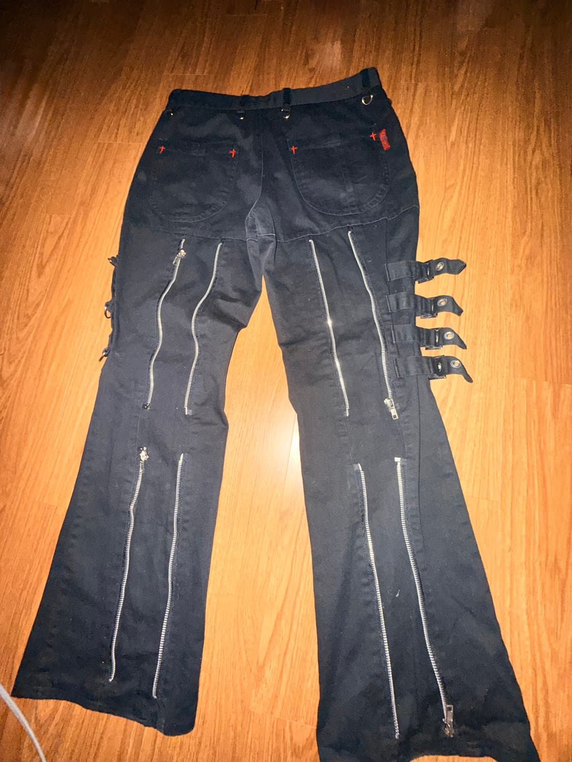 매드펑크 로우라이즈 부츠컷 디테일 팬츠 상품이미지5