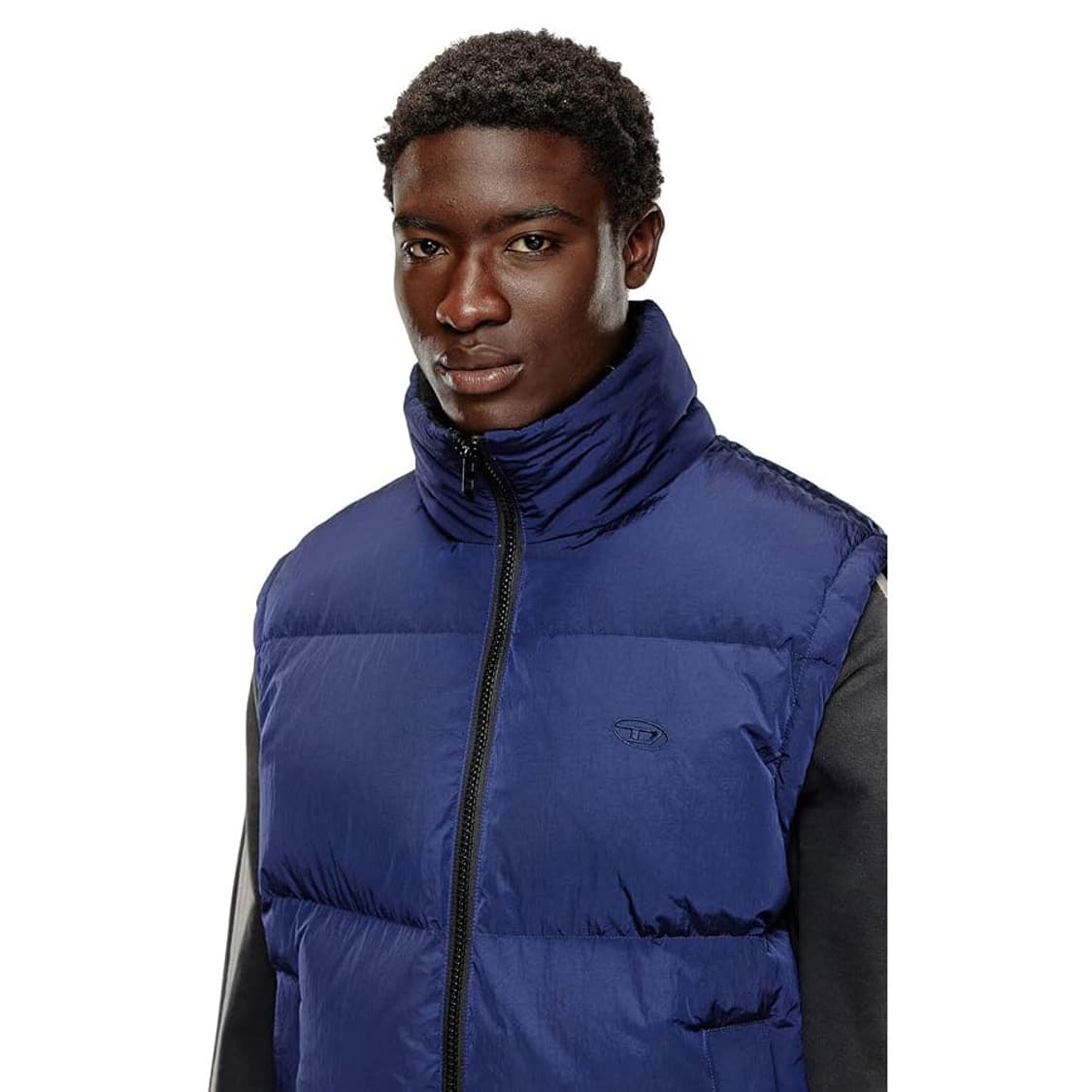 [새상품][46] 디젤 라빌 패딩 베스트 블루 상품이미지4