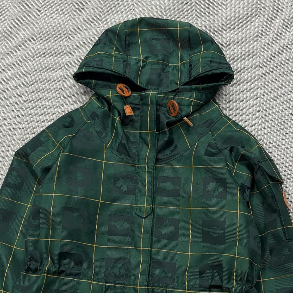 루츠 체크 후드 바람막이 자켓 v2529 상품이미지3