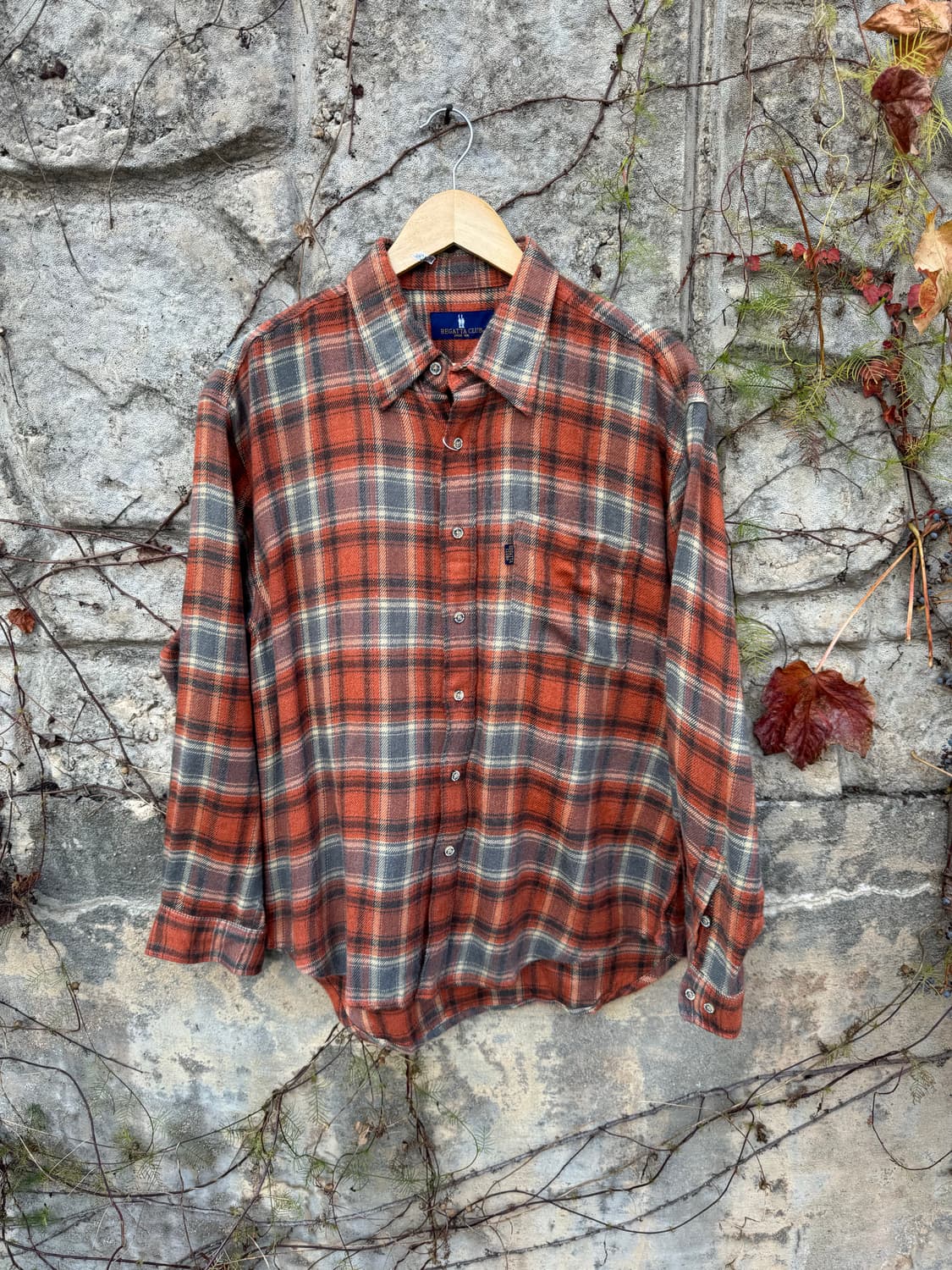 일본 빈티지 체크 플란넬 셔츠 L 상품이미지1