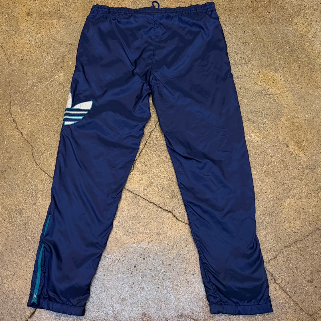 80s USA 아디다스 불꽃 츄리닝 트레이닝팬츠 바람막이 팬츠 상품이미지9