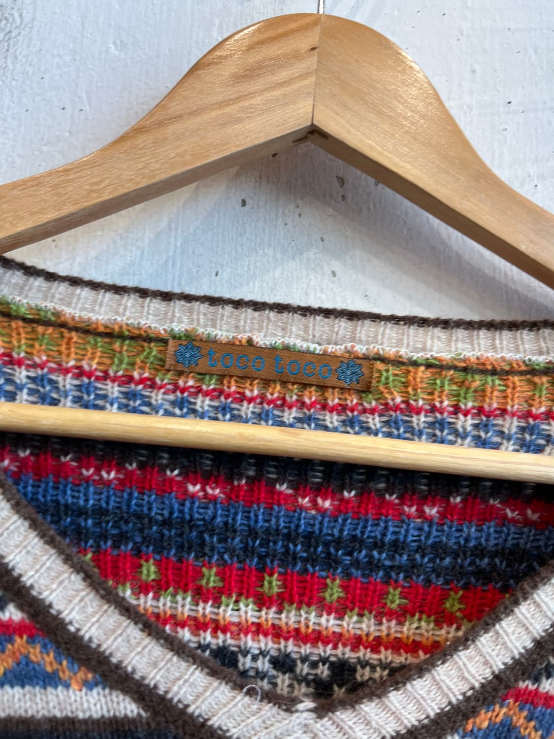 toco toco JPN 울 에스닉 스컬 니트  상품이미지4