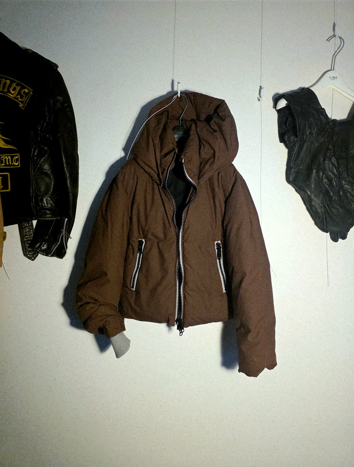 나나서카 후드 크롭 다운 패딩 상품이미지1