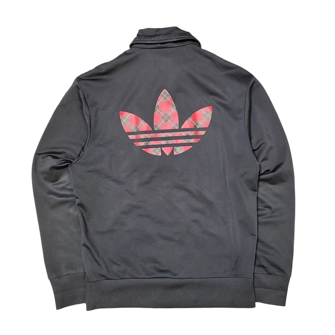 아디다스 타탄 체크 레드 블랙 트랙탑 져지 상품이미지4