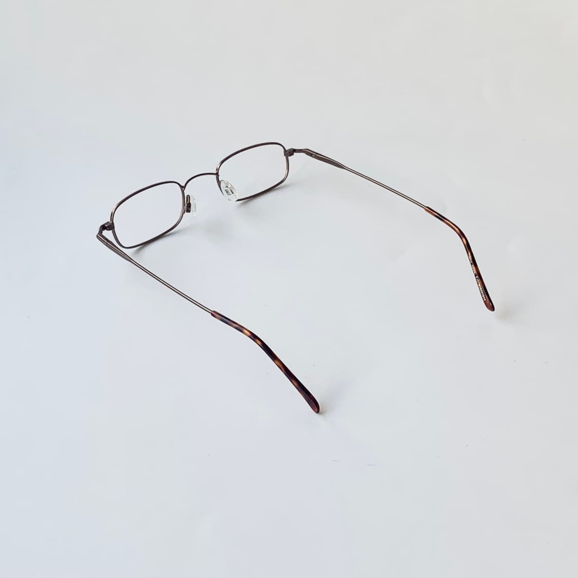 2450 데드스탁 슬림 소형 남녀공용 사각 건메탈 호피 미니멀 프레임 빈 상품이미지6