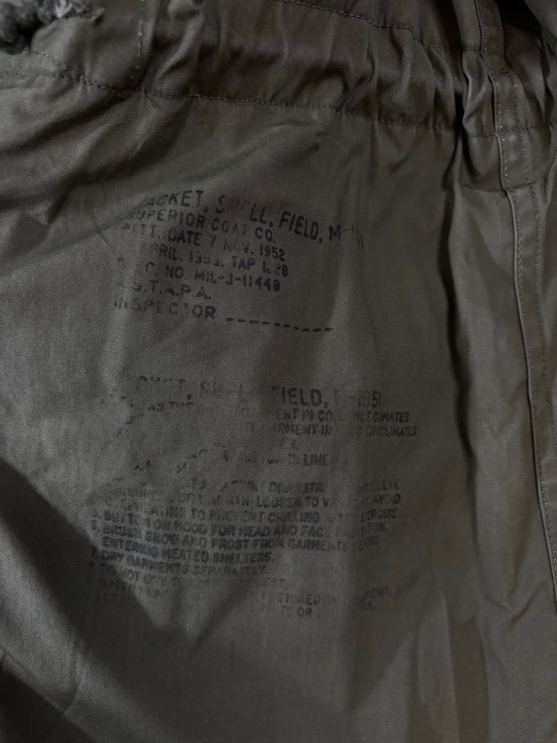 50‘s U.S Army M-51 Field Jacket. Hu 상품이미지8