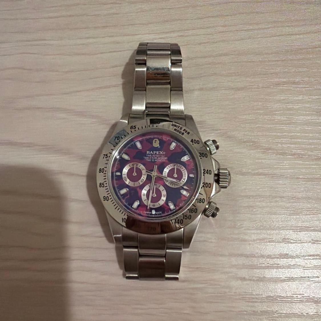 베이프  베이펙스 타입 1 시계 퍼플 ABC 카모 상품이미지2