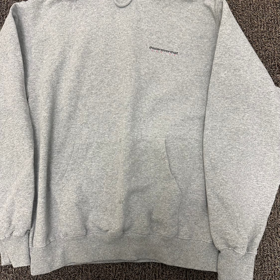 디스이즈네버댓 후드티셔츠 그레이 L 상품이미지3
