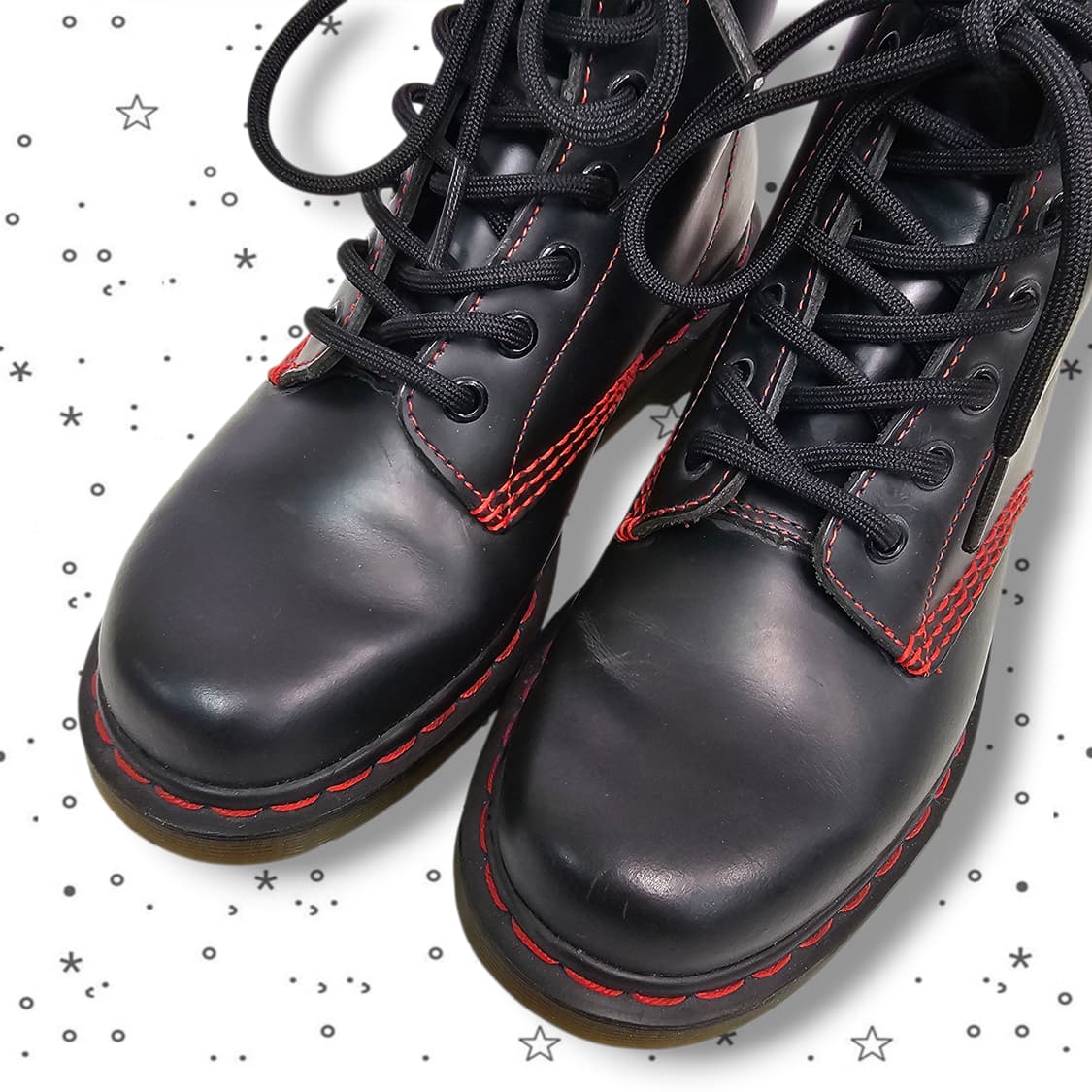 37 Dr.Martens 닥터마틴 레드 스티치 8홀 상품이미지6