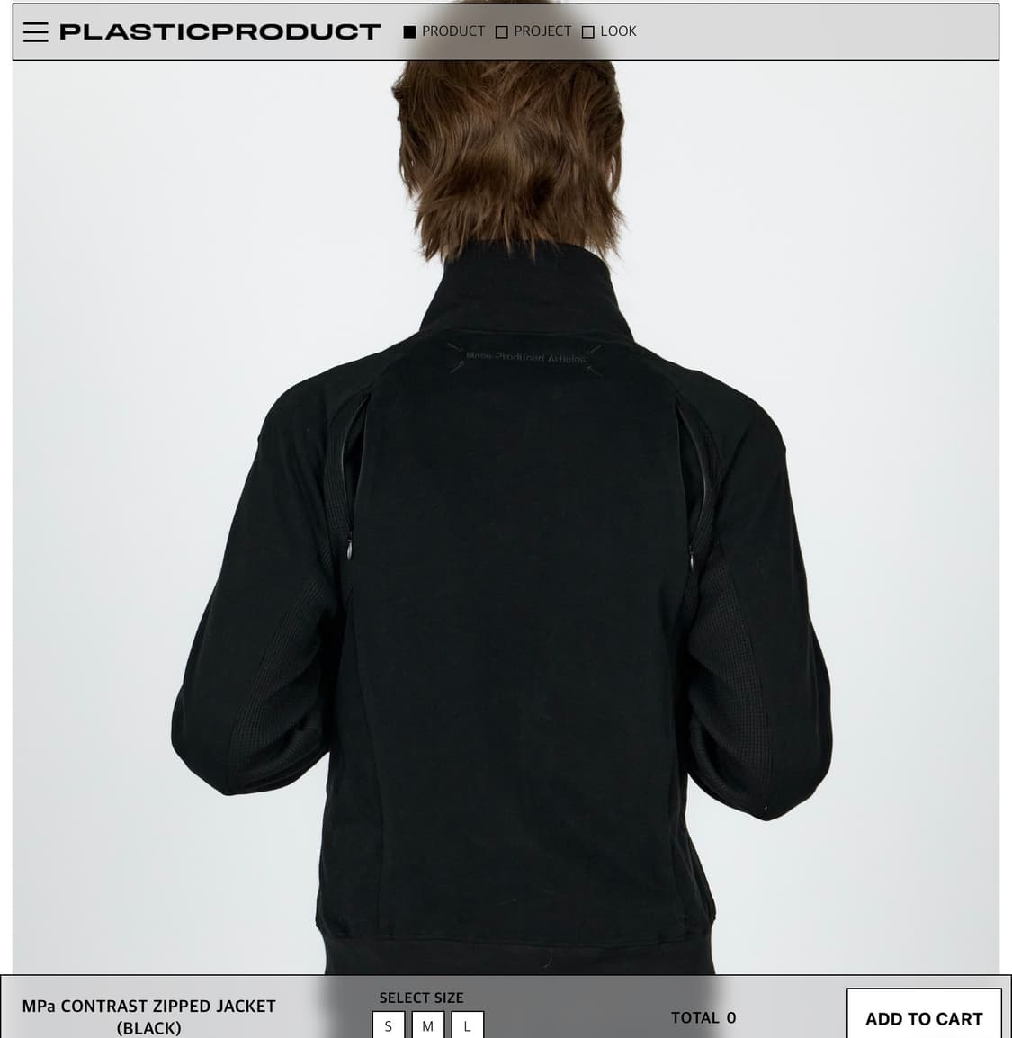 MPa CONTRAST ZIPPED JACKET (BLACK) 상품이미지2