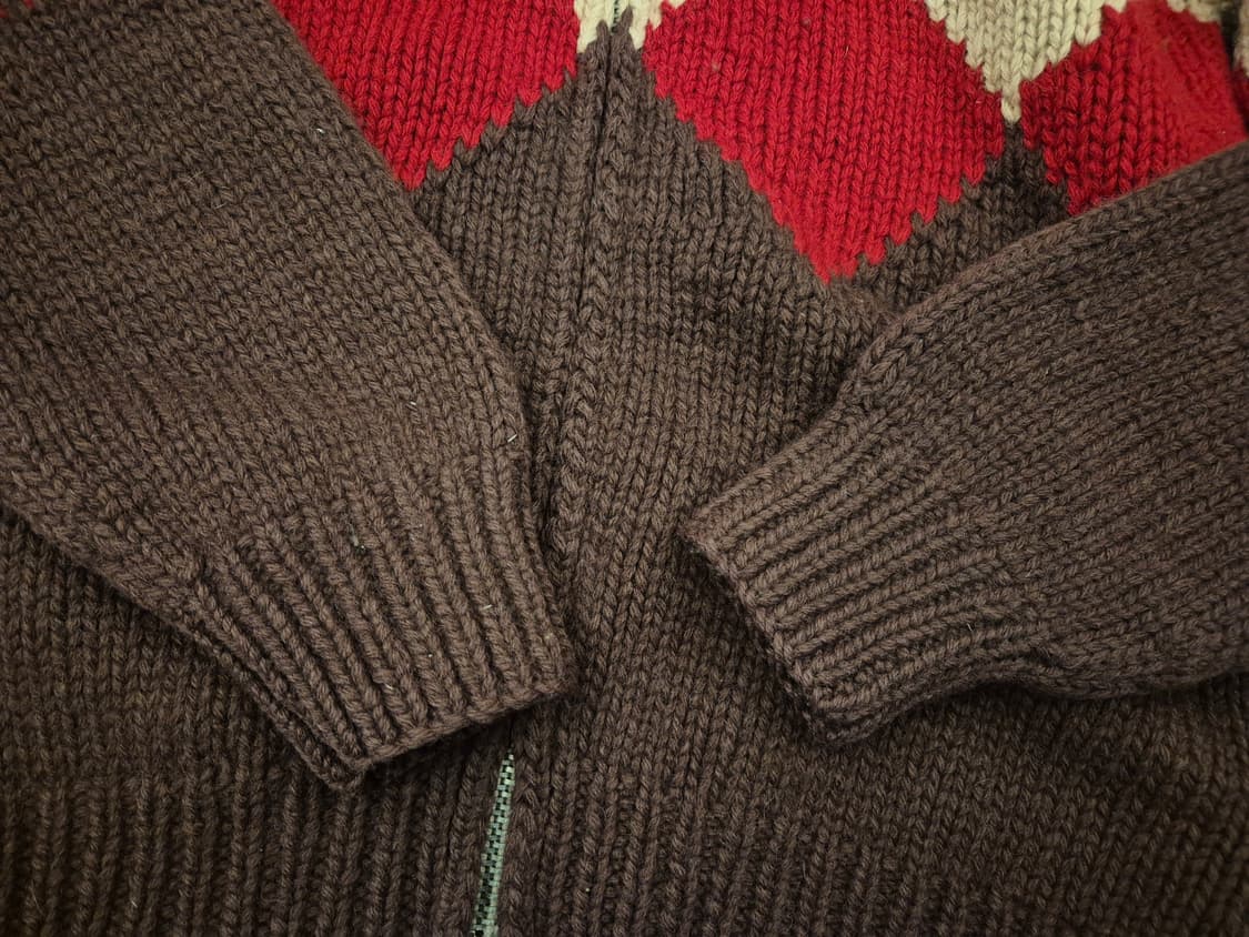 90s B.B.H CLOTHING 헤비울 짚업  상품이미지6