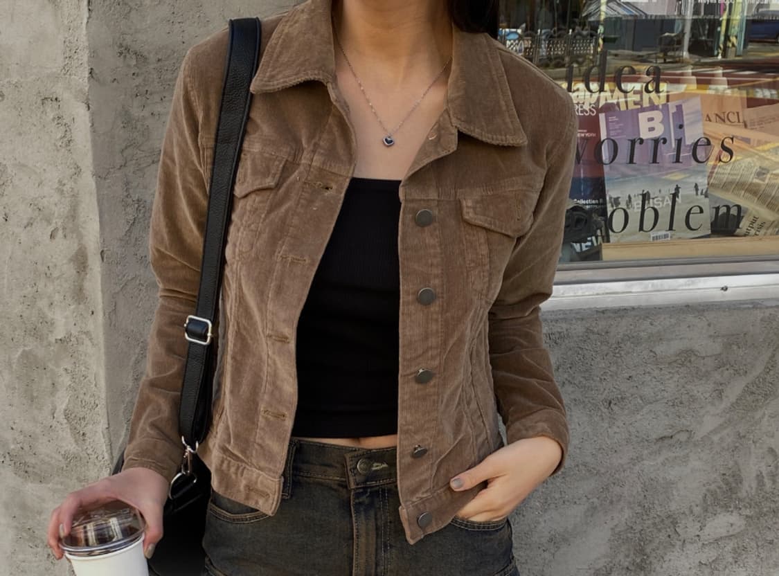 코듀로이슬림자켓 상품이미지1