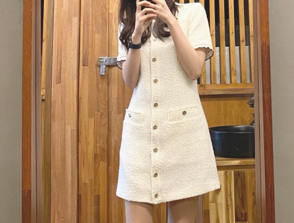 산드로 트위드 미니원피스 상품이미지3