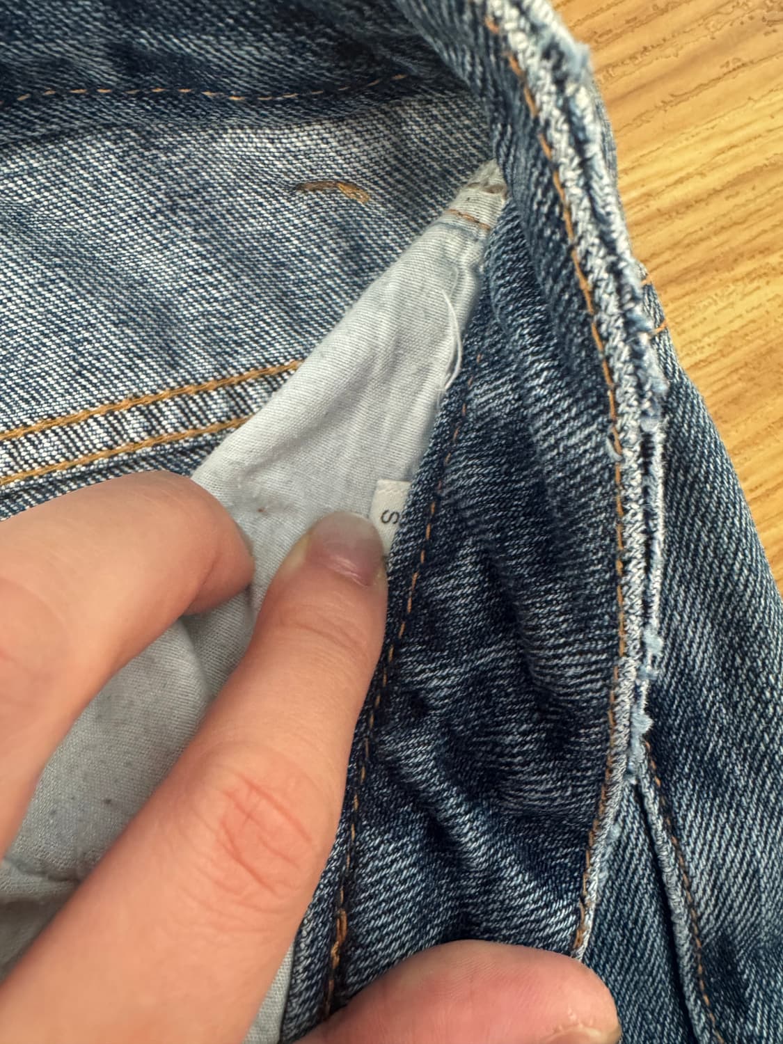 lo61 스트레이트 데님팬츠 S 상품이미지3