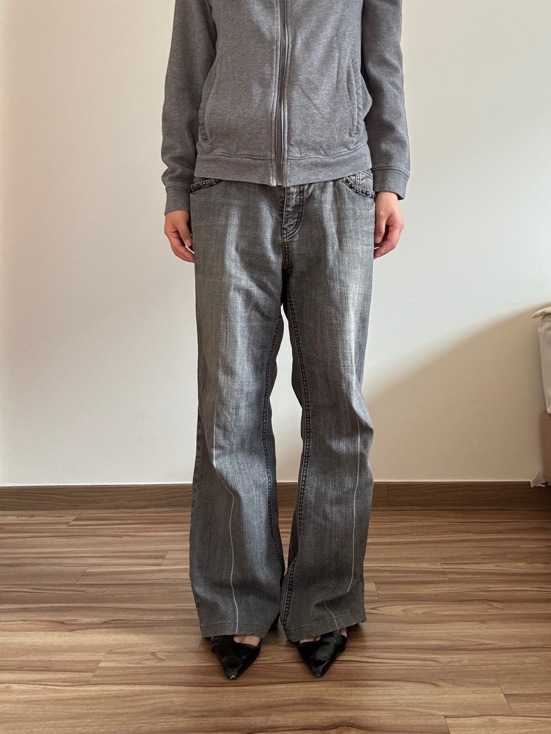 데님 부츠컷 팬츠 상품이미지3