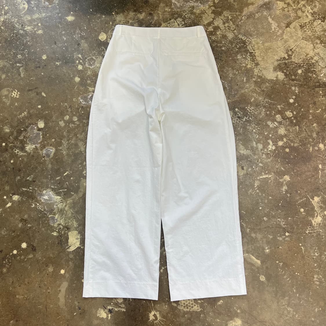 1) 시야쥬 화이트 와이드 팬츠 상품이미지5