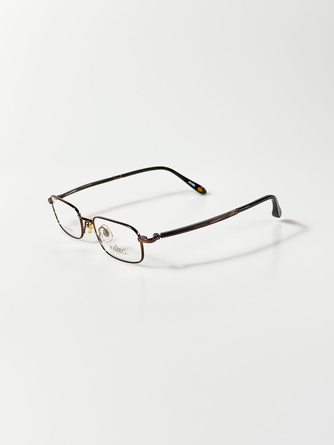 KALEIDO 슬림 스퀘어 메탈 프레임 빈티지 안경 상품이미지3