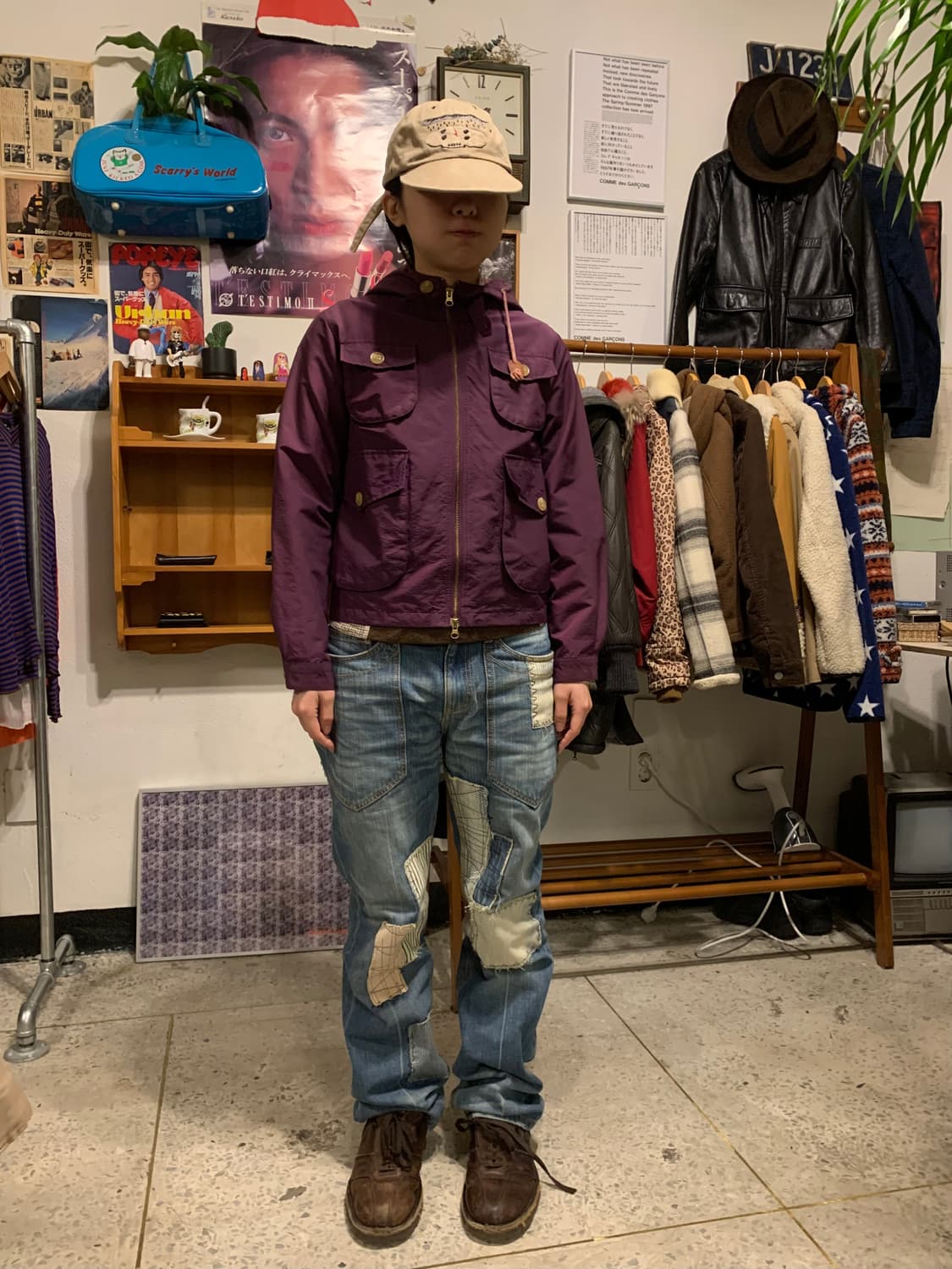 빔즈보이 퍼플 윈드브레이커 자켓 상품이미지2