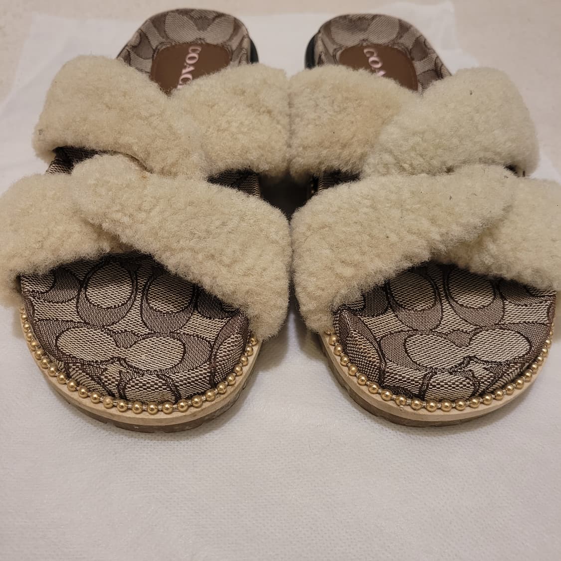 코치 캔버스 시어링 샌들 230  상품이미지2