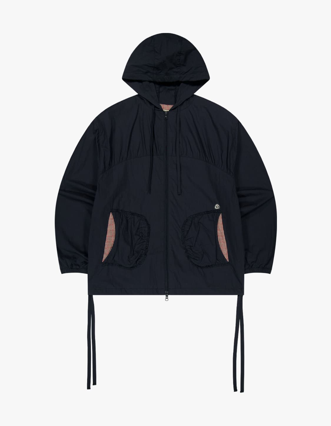 코이세이오 체크 링클스 윈드 브레이커 네이비 상품이미지1