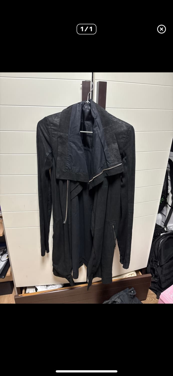 릭오웬스 하이넥레더코트 40 상품이미지1