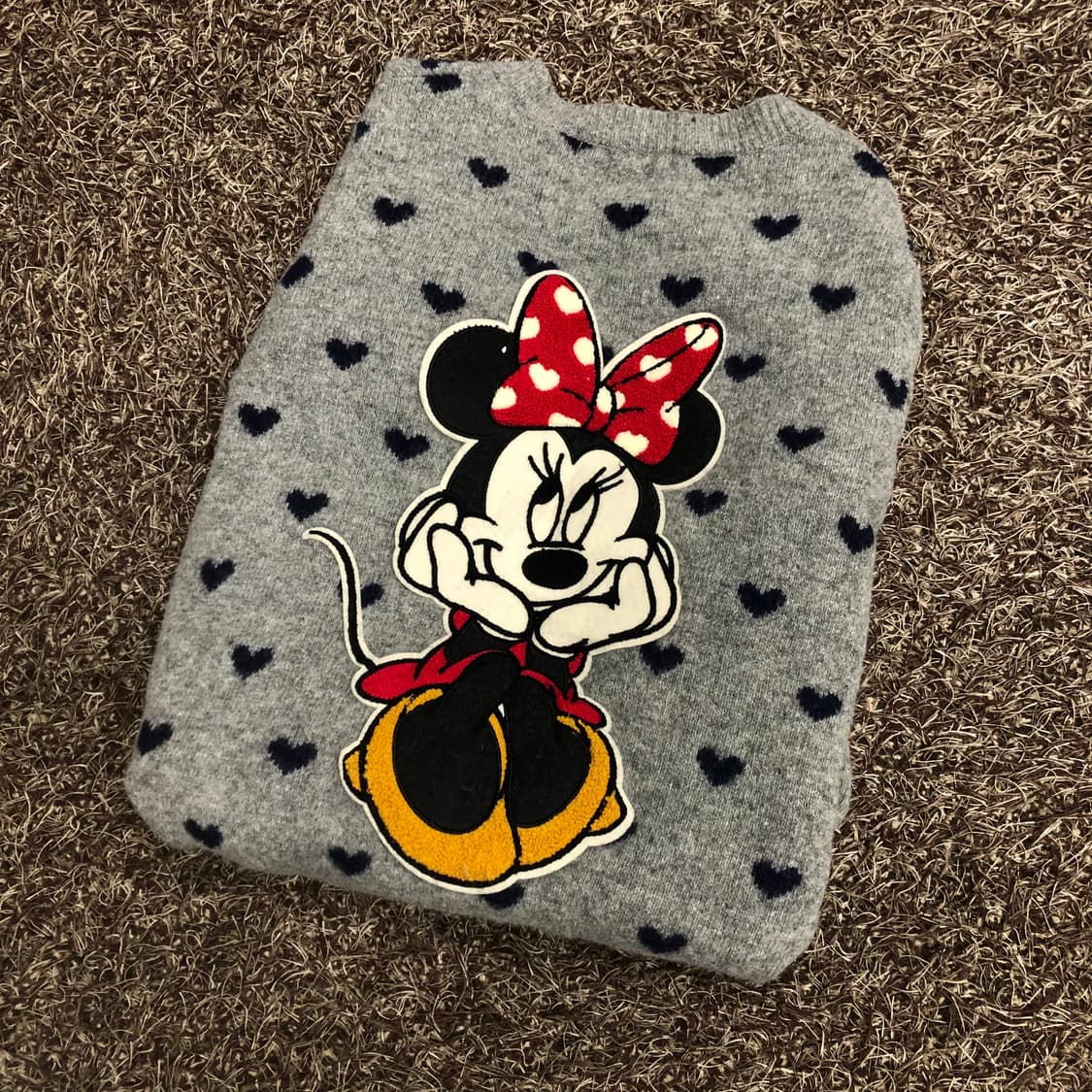 디즈니 미니마우스 하트 울 가디건 상품이미지1
