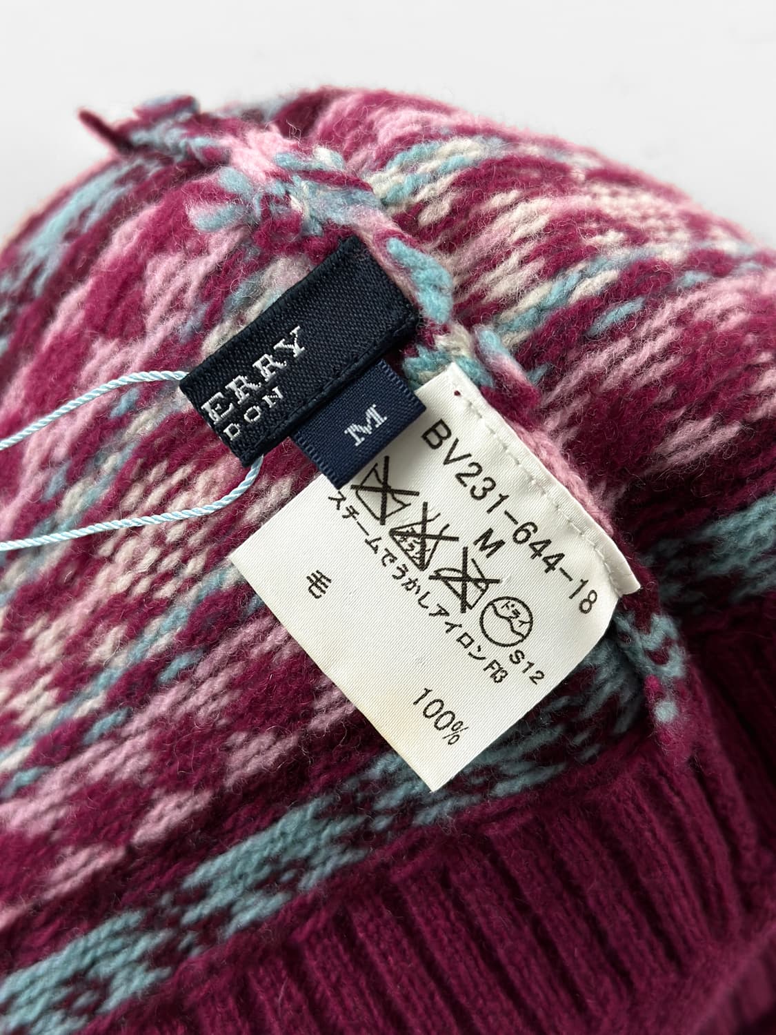 빈티지 버버리 런던 페어 아일 니트 비니 상품이미지7