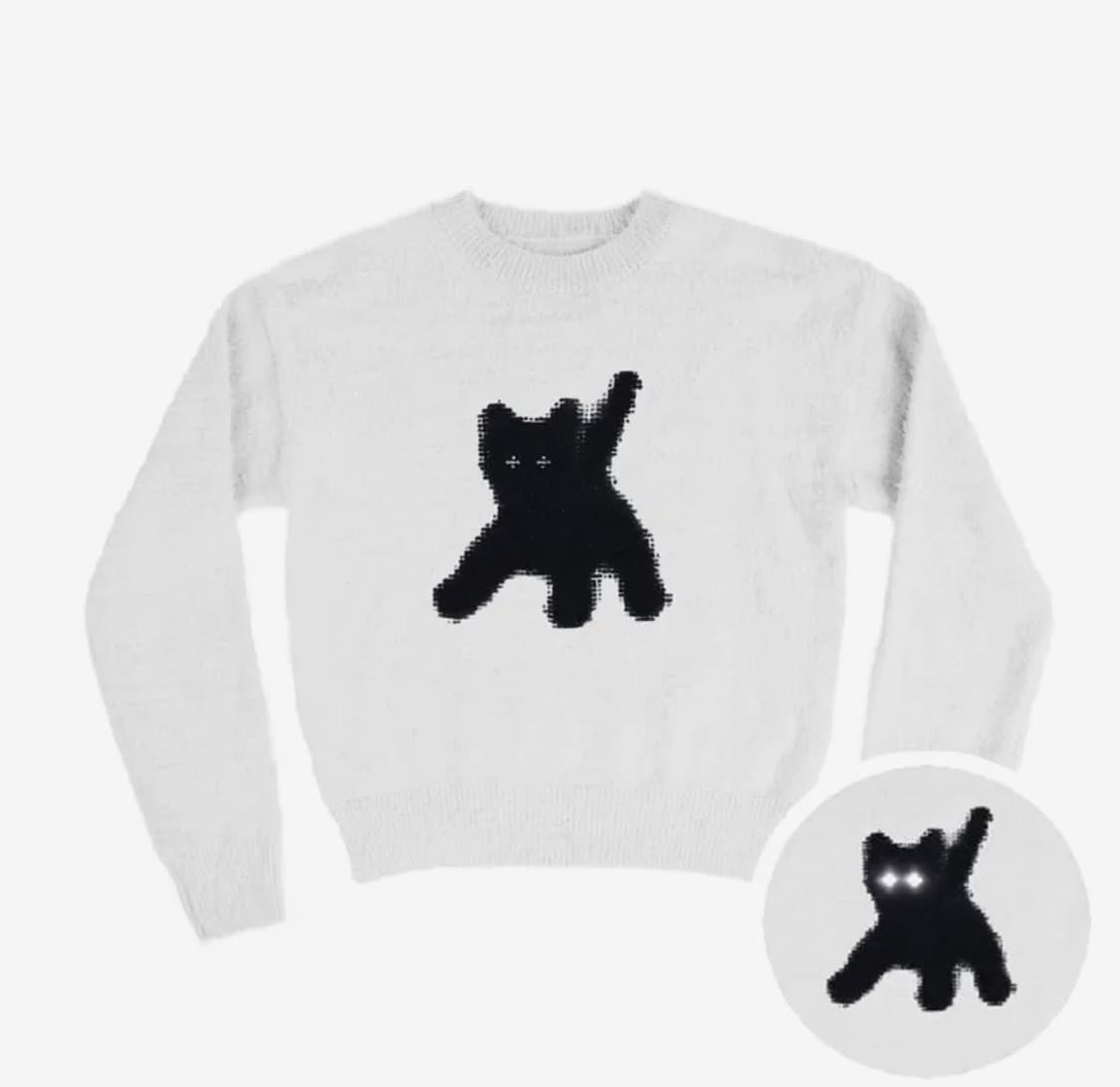 aeae 앙고라 니트 흰색 상품이미지3