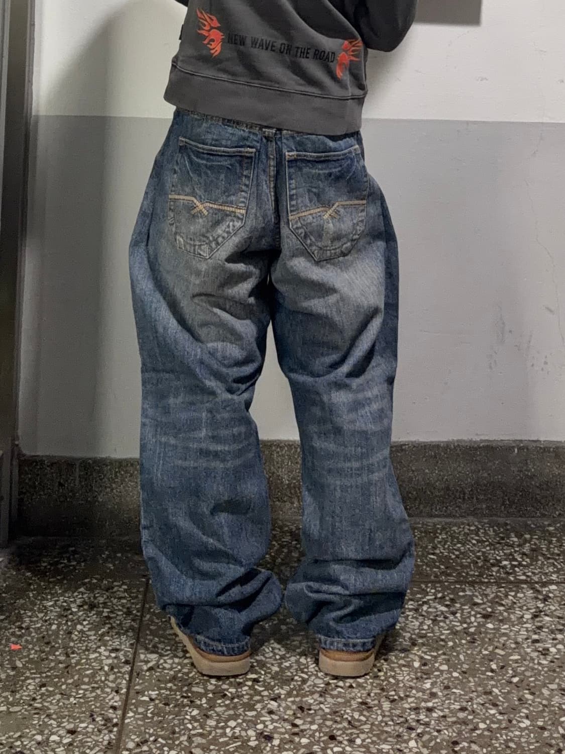 빈티지 자수 힙합팬츠 상품이미지2