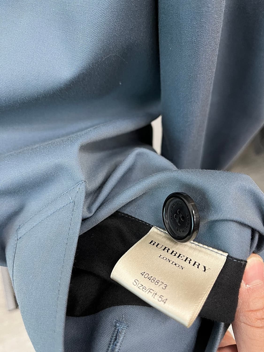 110) 버버리 파스텔블루 트렌치코트  상품이미지9
