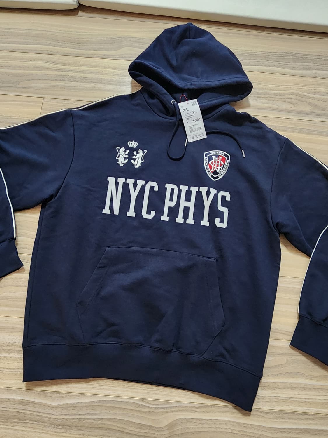 스파오트랙후드티셔츠네이비xl 상품이미지1