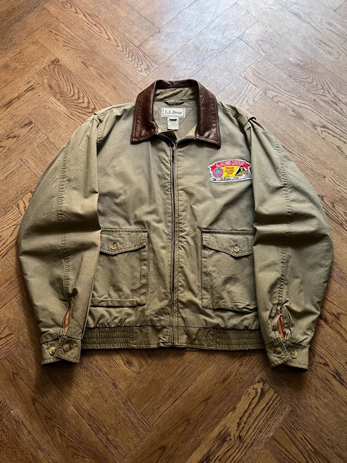 [L]90's 엘엘빈 USA A-2 플라이트 자켓 상품이미지1