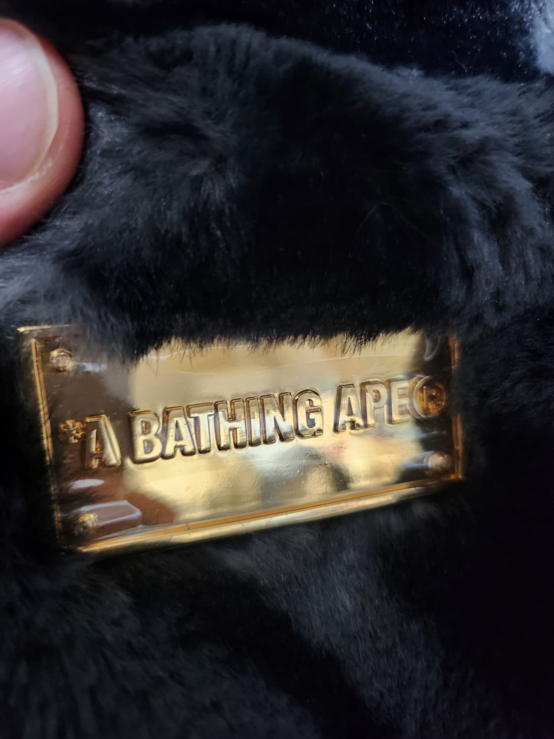 (신품급) 베이프 모노그램 퍼 후드 자켓 상품이미지7