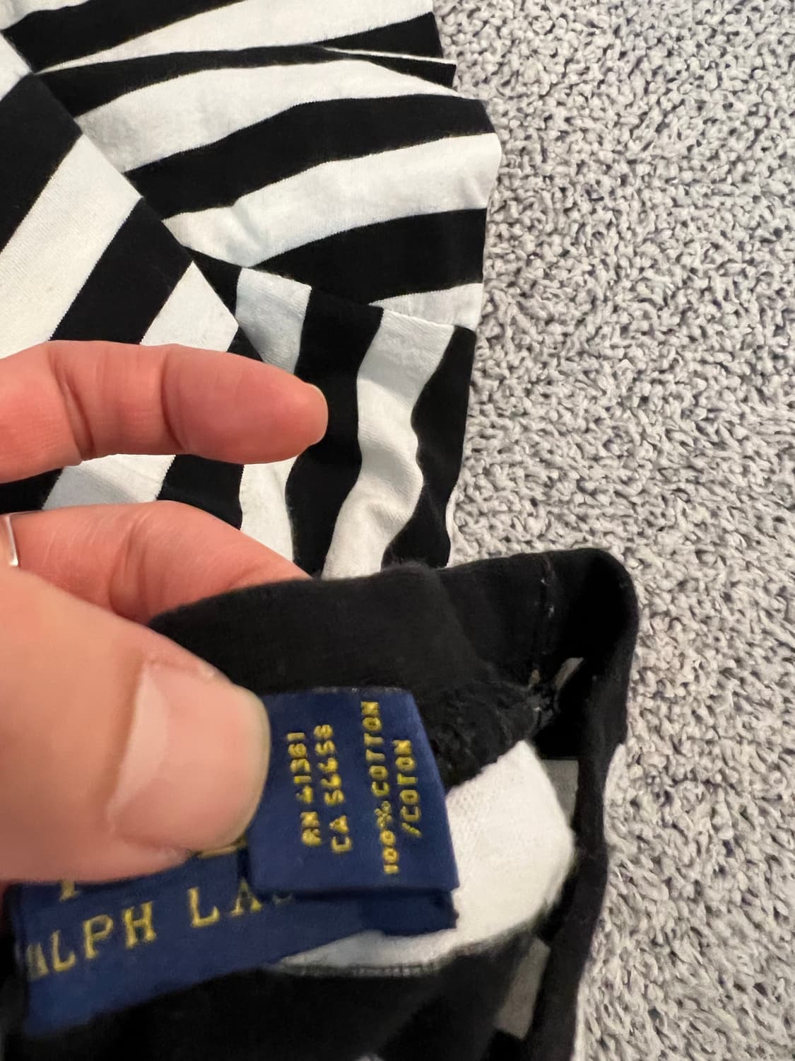 폴로 랄프 로렌 스트라이프 코튼 티셔츠 상품이미지8