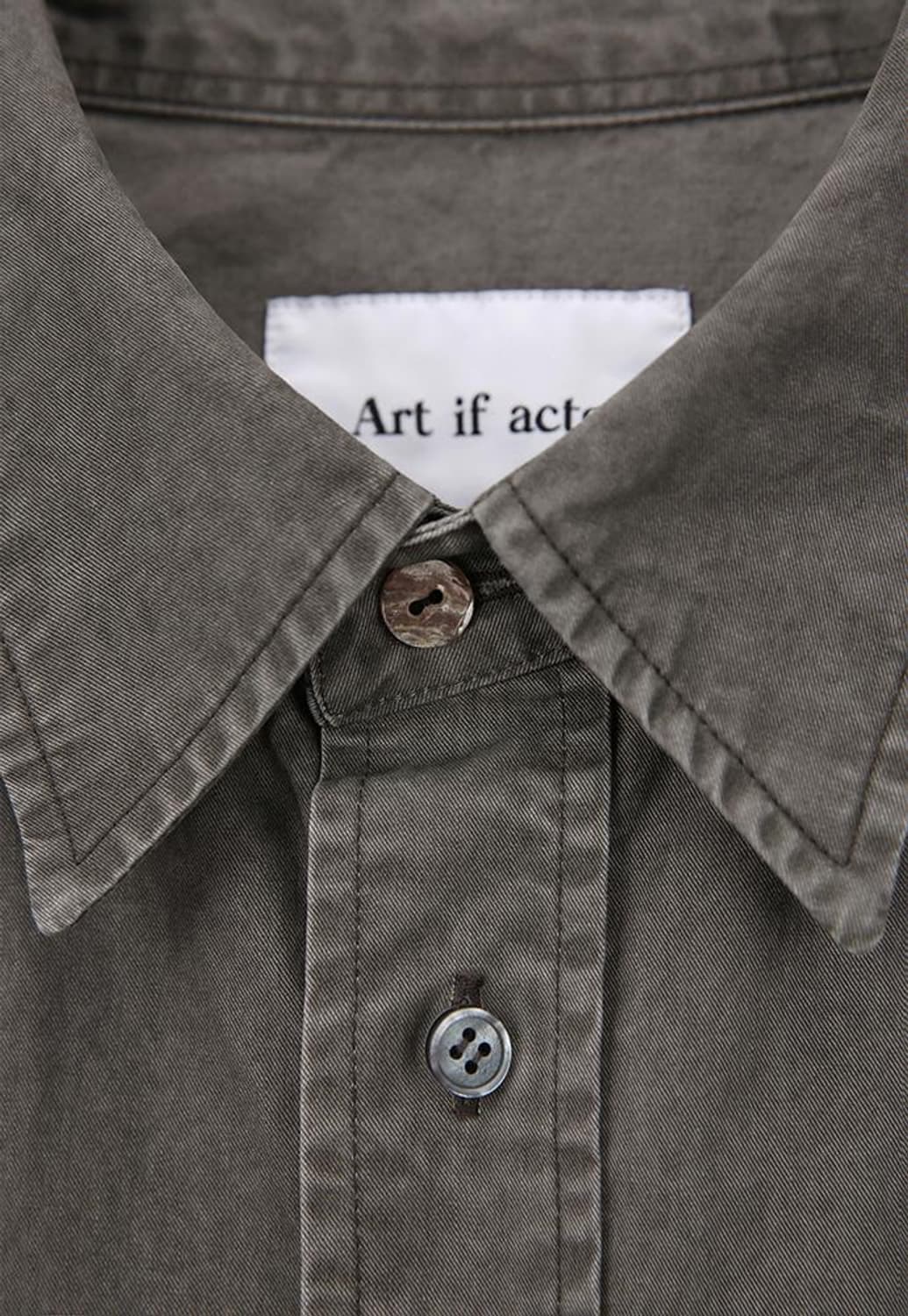 Washed Western Shirt_Moss Grey - XL 상품이미지8