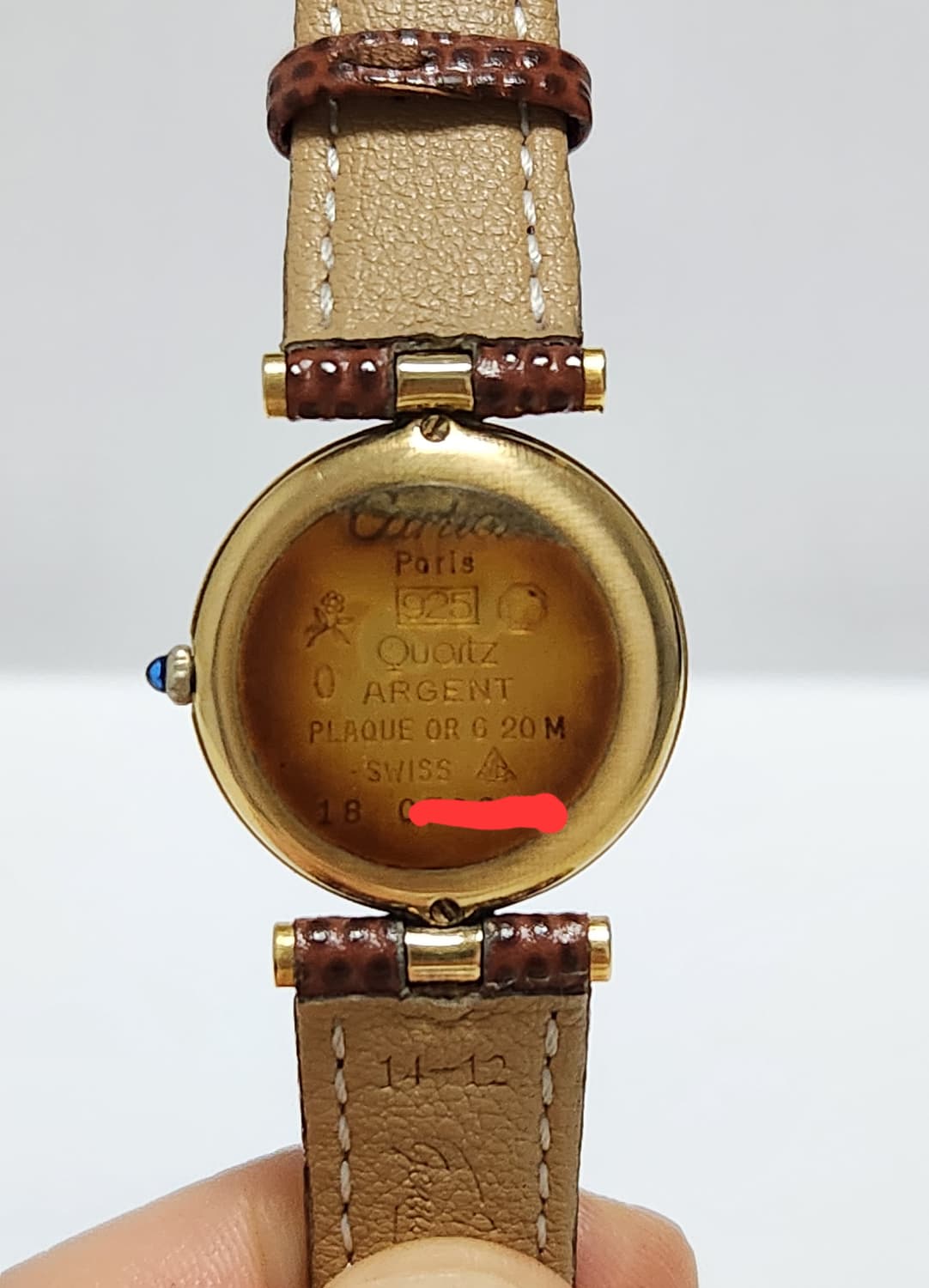 까르띠에 머스트 루이 방돔(vendome) 버메일 트리니티 빈티지  시계 상품이미지8