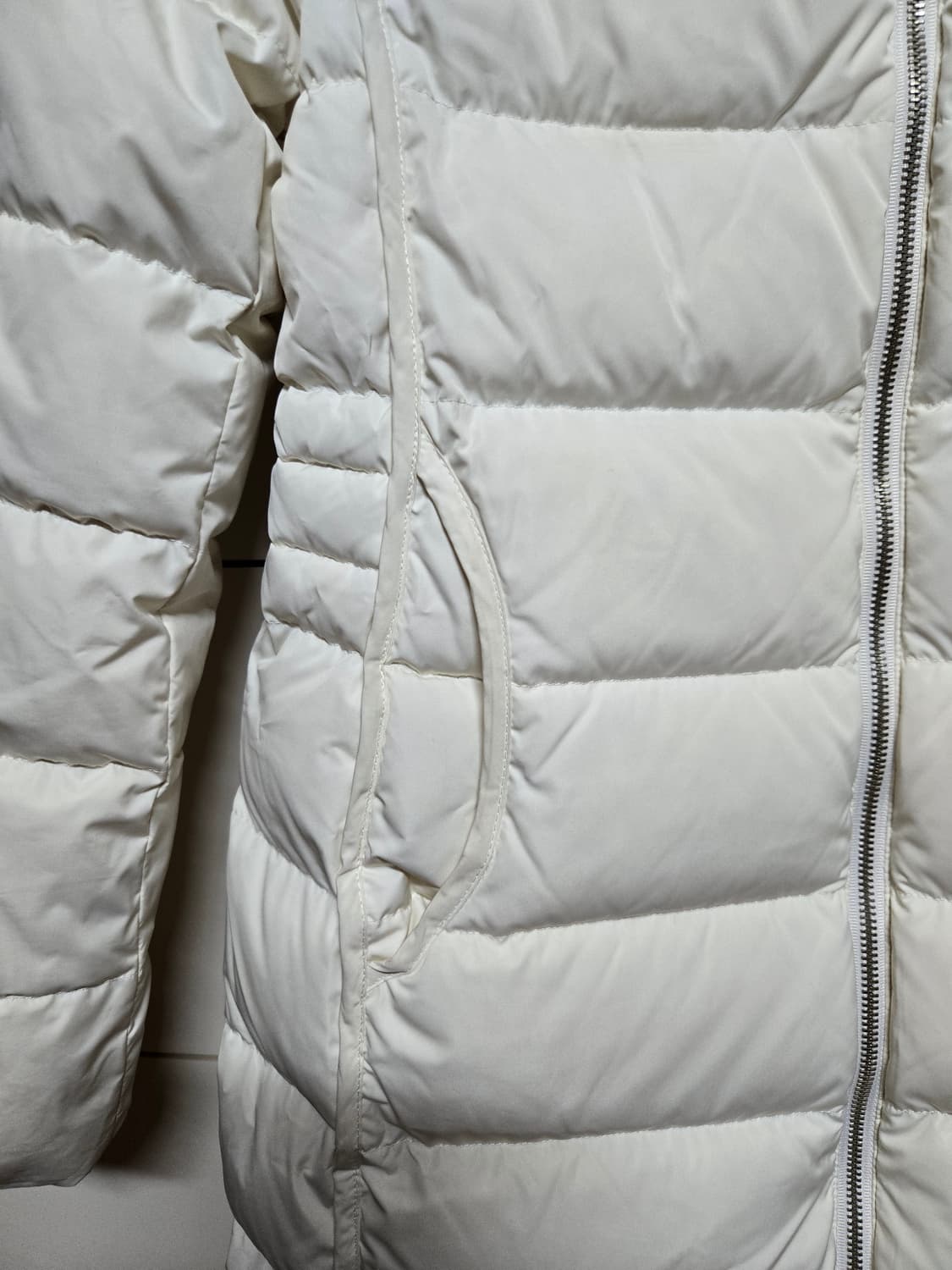 renoma(레노마)여성 아이보리 덕다운 롱 패딩 상품이미지3