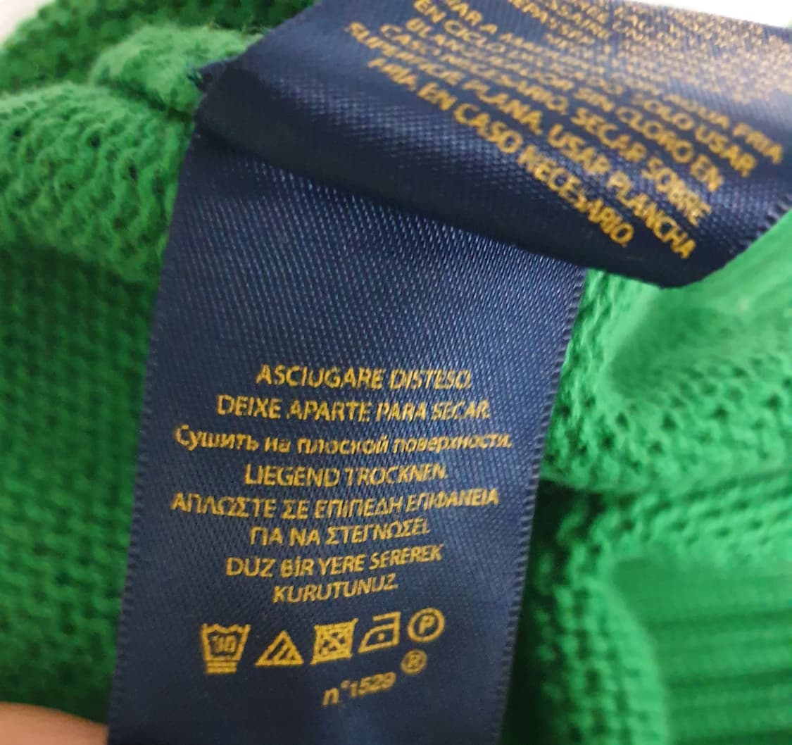 폴로랄프로렌 키즈 빈티지 반짚업 니트 그린 M(10~12) 상품이미지4