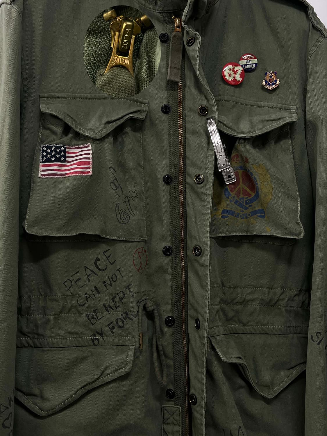 폴로 랄프로렌 올오버 피스 그래피티 M65 유틸리티 필드 자켓 상품이미지7