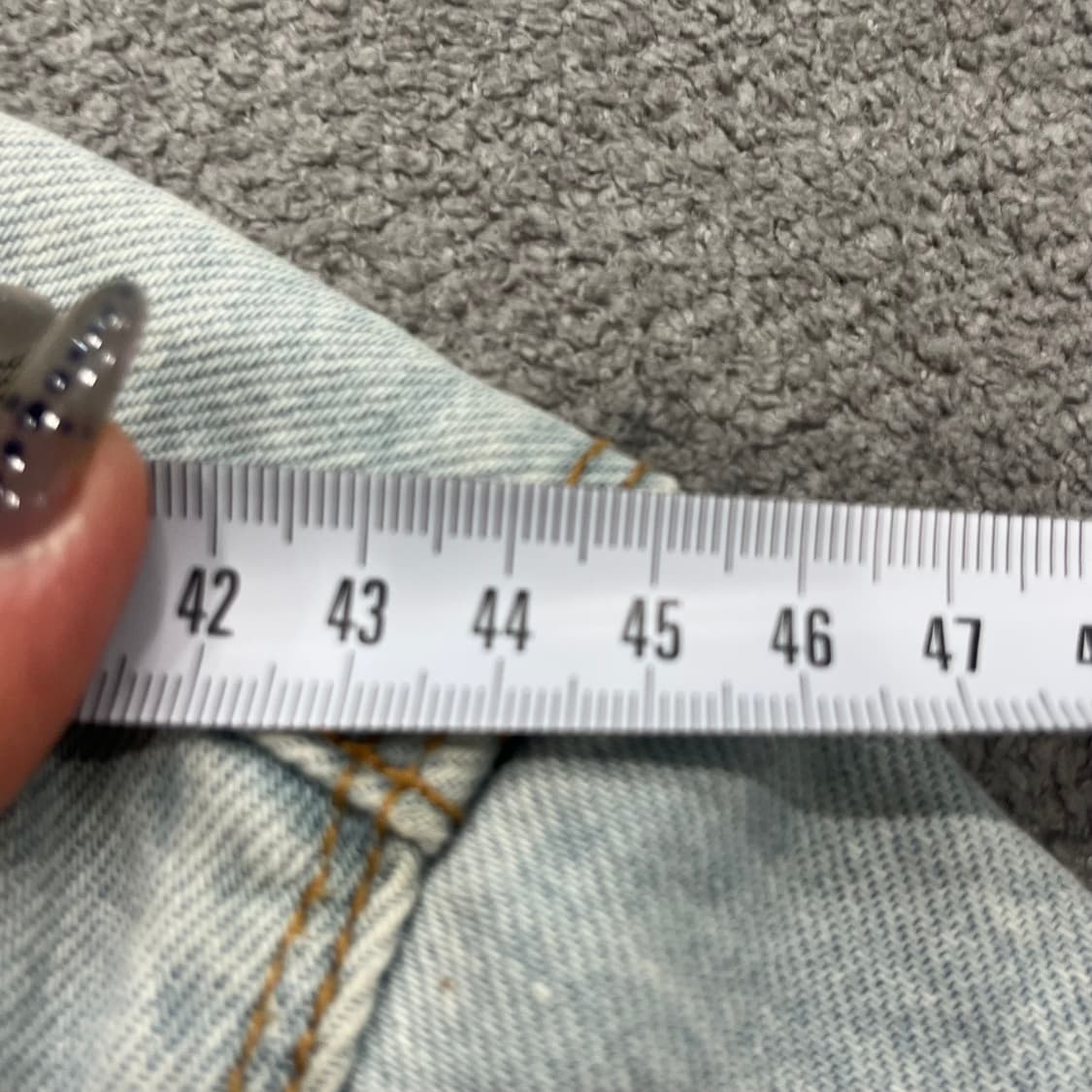 M 포에버21 데미지 데님 청자켓 상품이미지7